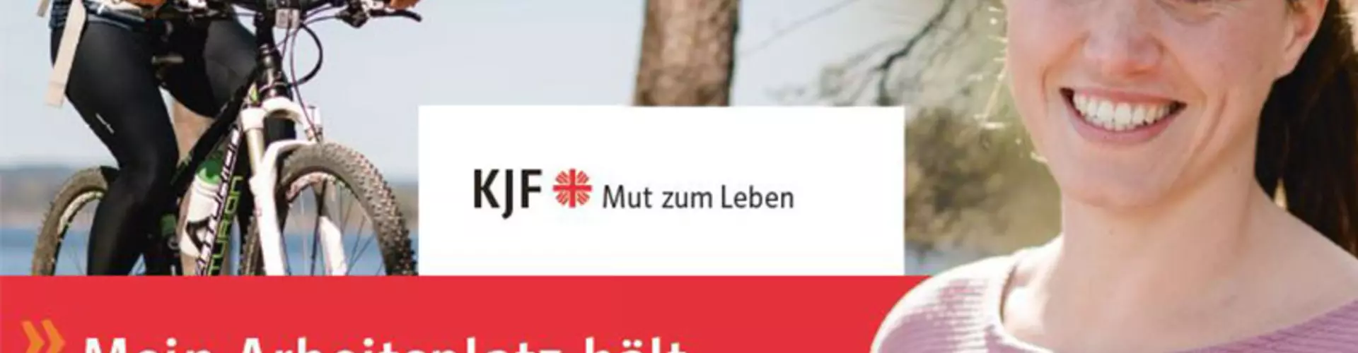 Mein Arbeitsplatz hält mich fit. Und deiner? Foto: KJF Augsburg