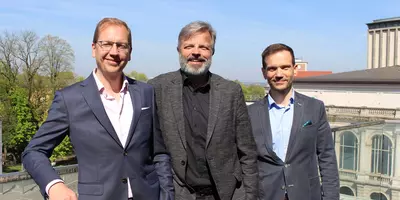 Von links: Roman Wagner, Max Samer und Stefan Liebert. (C) B4B Schwaben
